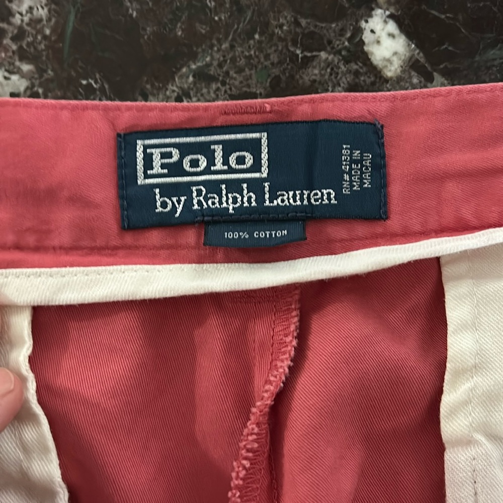 Polo shorts size 36 salmon color excellent condition super soft comfortable
